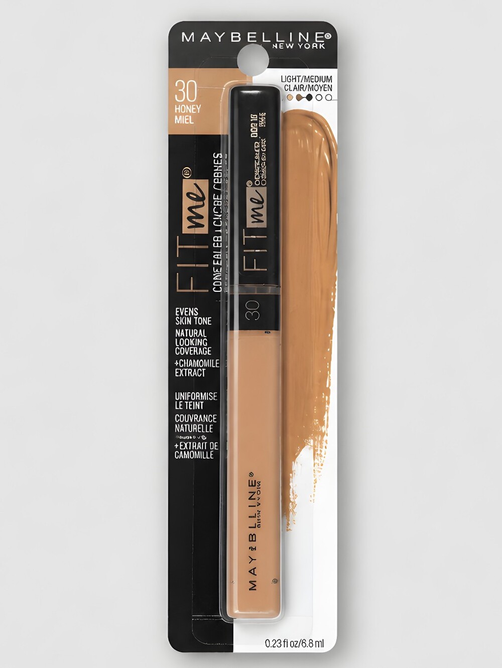 NWT Maybelline Fit Me Oil-Free Concealer 30 Honey Light / Medium